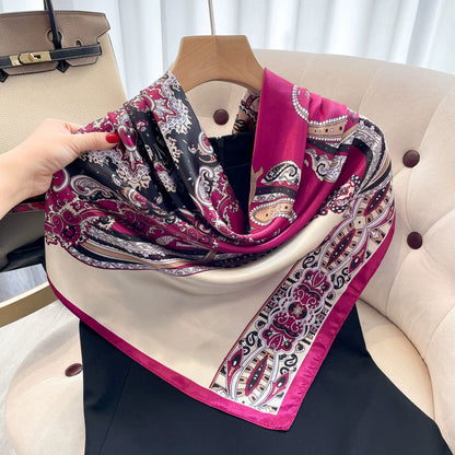 Luxury Satin Silk Scarf