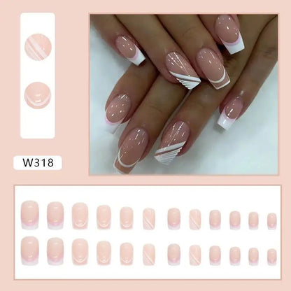 Custom Ballerina Press Nails