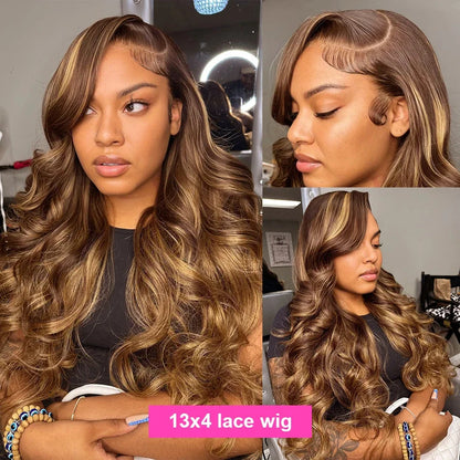 HD Highlight Body Wave Wig