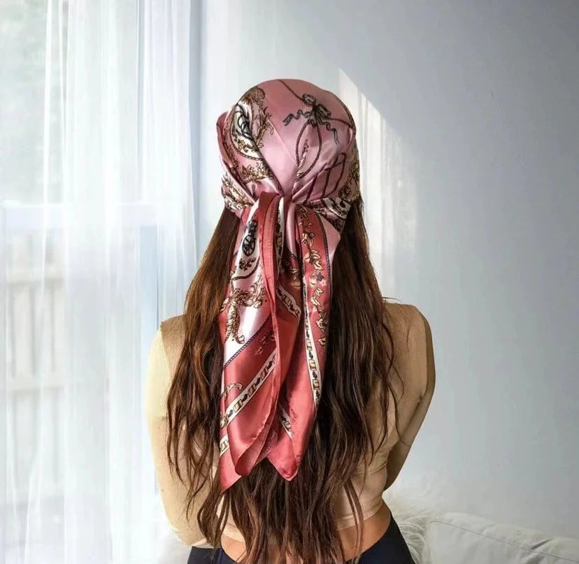 Luxury Satin Silk Scarf