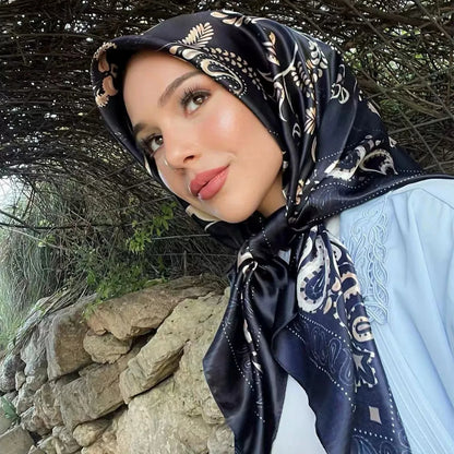 Luxury Satin Silk Scarf