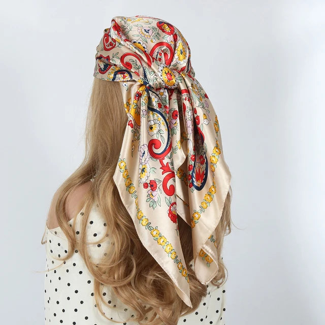 Luxury Satin Silk Scarf