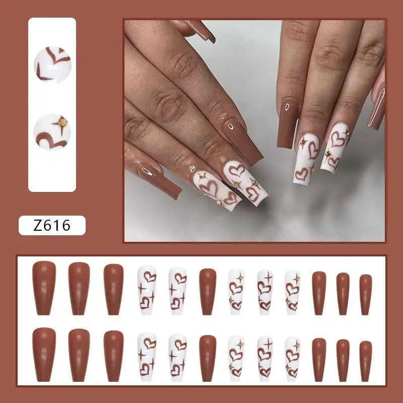 Custom Ballerina Press Nails