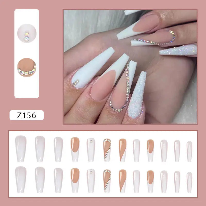 Custom Ballerina Press Nails