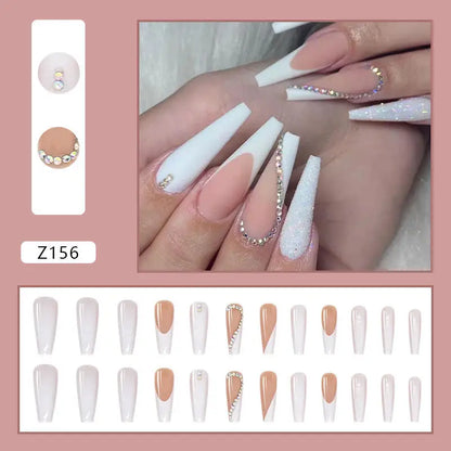 Custom Ballerina Press Nails
