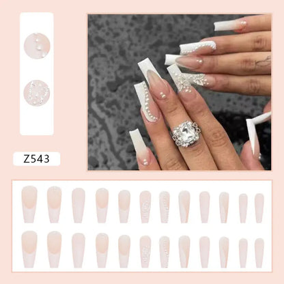 Custom Ballerina Press Nails