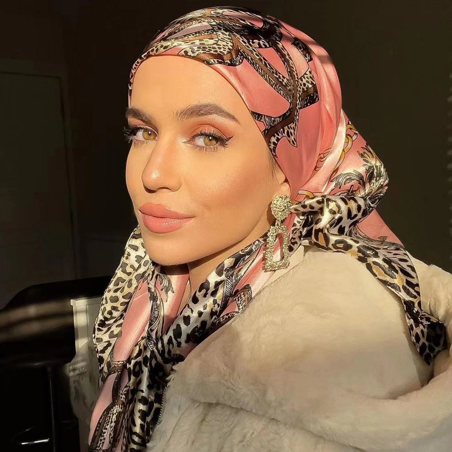 Luxury Satin Silk Scarf