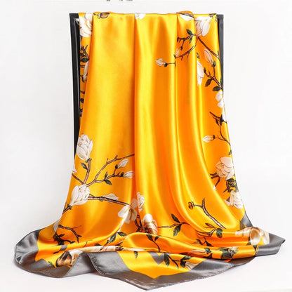 Luxury Satin Silk Scarf