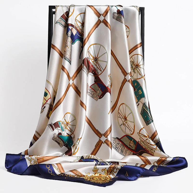 Luxury Satin Silk Scarf