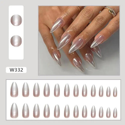 Custom Ballerina Press Nails